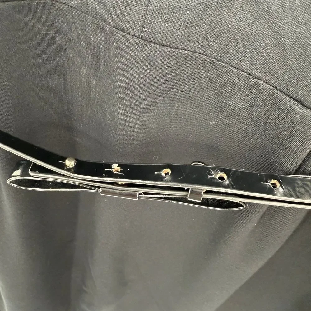 Kate Spade Womens ponte black‎ sleeveless dress belt size 6
